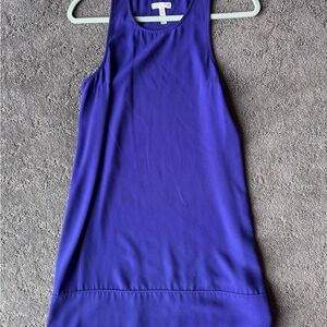 Purple shift dress
